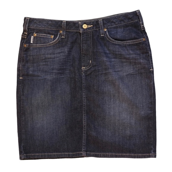 Carhartt Dresses & Skirts - Carhartt Denim Jean Skirt Dark Wash Women’s Size 10